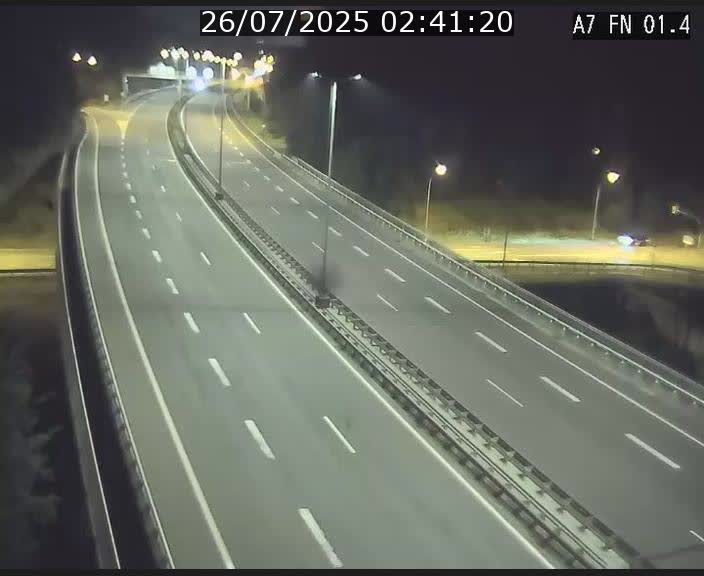 Caméra autoroute Luxembourg A7 - Tunnel Stafelter - direction Echangeur Grünewald