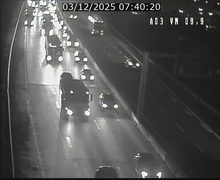 Webcam Autoroute à la Croix de Bettembourg - A3 - BK 9.9 - direction France