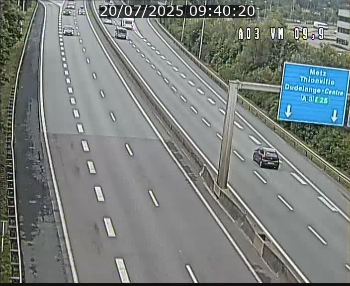 Webcam Autoroute à la Croix de Bettembourg - A3 - BK 9.9 - direction France