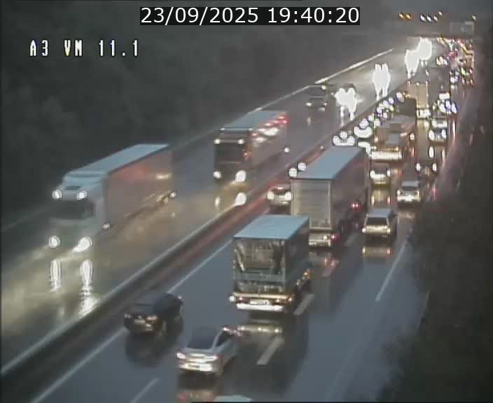 Webcam à la frontière franco-luxembourgeoise, avant la Croix de Bettembourg - BK 11.1 - direction Luxembourg-ville