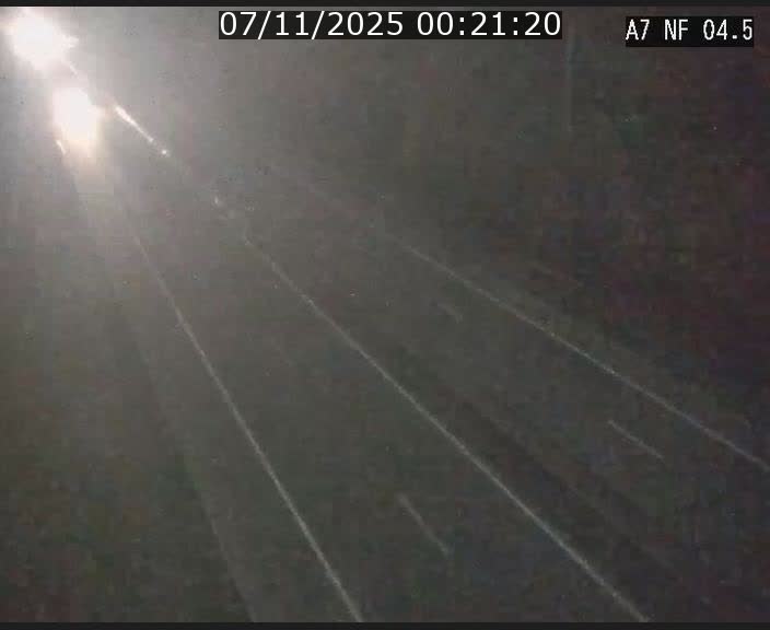 Caméra autoroute Luxembourg A7 - Passage à gibier Rëngelbour - direction Tunnel Grouft