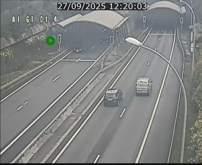 Traffic live webcam Luxembourg Hesperange - A1 direction Kirchberg - BK 1.4