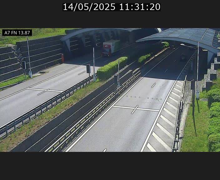 Caméra trafic Luxembourg - A7, Tunnel Gousselerbierg, entrée nord, direction Lorentzweiler