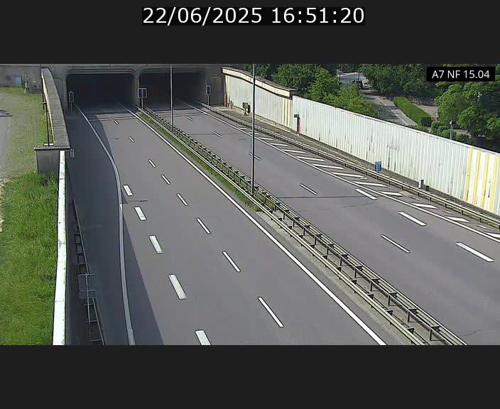 Caméra trafic Luxembourg - A7, Tunnel Mersch, entrée sud, direction Ettelbruck