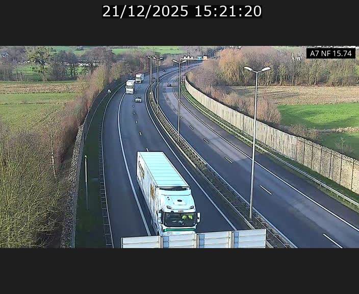 Caméra trafic Luxembourg - A7, Tunnel Mersch, entrée nord, direction Lorentzweiler