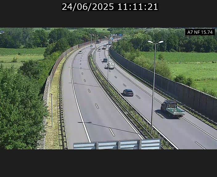 Caméra trafic Luxembourg - A7, Tunnel Mersch, entrée nord, direction Lorentzweiler