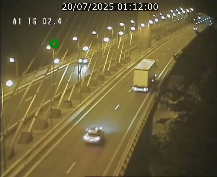 Traffic live webcam Luxembourg Sandweiler - A1 direction Luxembourg-ville - BK 2.4