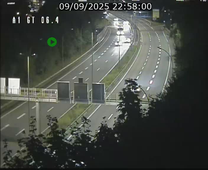 Traffic live webcam Luxembourg Hamm - A1 direction Sandweiler - BK 6.4
