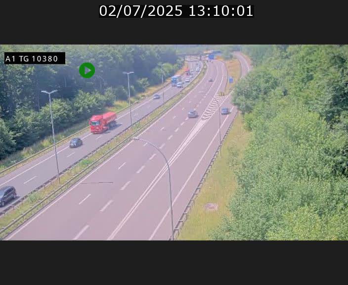 Traffic live webcam Luxembourg Senningerberg - A1 direction Luxembourg Kirchberg - BK 10.3