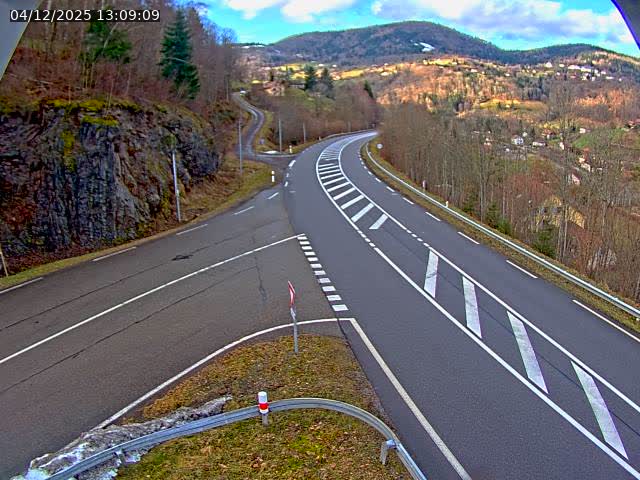 Caméra autoroute France - N66, col du Bussang direction Remiremont