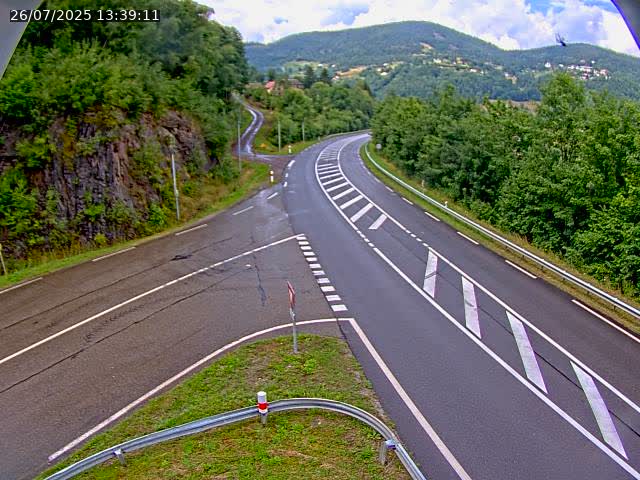 Caméra autoroute France - N66, col du Bussang direction Remiremont