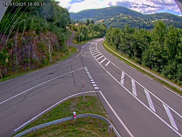 Caméra autoroute France - N66, col du Bussang direction Remiremont