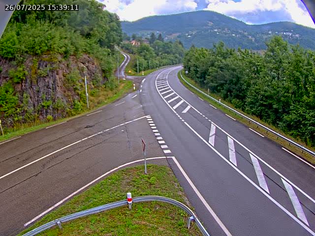 Caméra autoroute France - N66, col du Bussang direction Remiremont