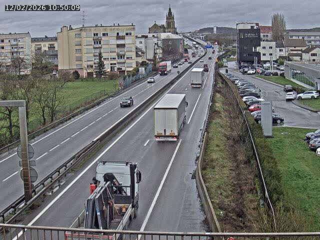 Caméra autoroute France - A31, Thionville direction Metz