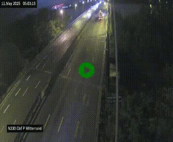 Webcam sur le périphérique de Bordeaux à l'est de la ville. Caméra située sur le Pont Mitterand sur la N230