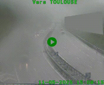 Caméra routière sur l'autoroute A20 à Noailles, en périphérie de Brive-la-Gaillarde. Vue orientée vers Toulouse