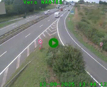 Webcam N147 au nord de Poitiers et à la jonction avec la A10