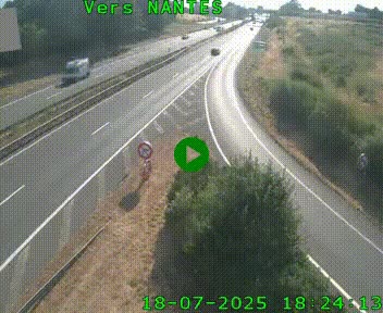 Webcam N147 au nord de Poitiers et à la jonction avec la A10
