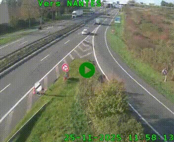 Webcam N147 au nord de Poitiers et à la jonction avec la A10