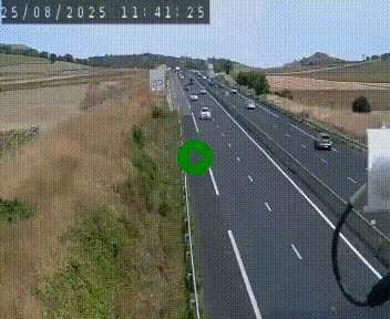Caméra autoroute A75 à hauteur de Le Crest, en direction de Montpellier