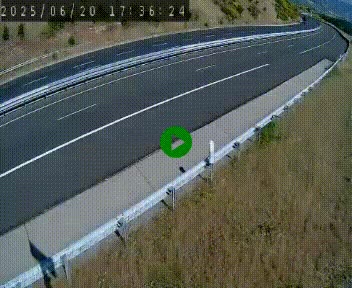 Caméra autoroute A75 à hauteur de la sortie 42 (Rodez, Laissac, Aire de l'Auvergne) située sur la commune d'Auberoques, près de Sévérac-le-Château