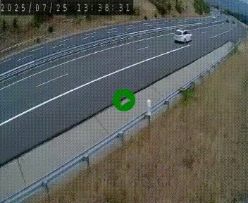 Caméra autoroutière France - A75, Engayresque, entre Millau et Séverac-le-Chateau, en direction de Montpellier