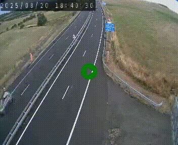 Caméra autoroute A75 à hauteur du col de la Fageole en direction de Clermont-Ferrand