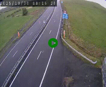 Caméra autoroute A75 à hauteur du col de la Fageole en direction de Clermont-Ferrand