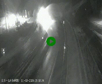 Caméra autoroute A75 à hauteur du col du rocher blanc en direction de Montpellier