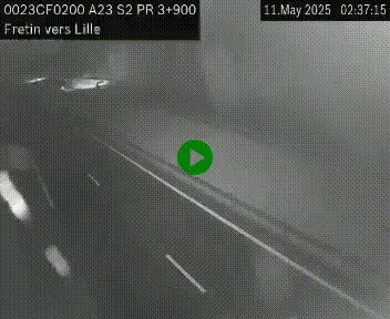 Webcam autoroute A23 à hauteur de Fretin. Vue orientée vers Lille