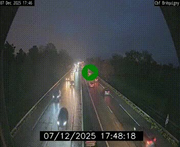 Webcam sur le périphérique de Rennes (N136) à hauteur du quartier Bréquigny, au sud de la ville