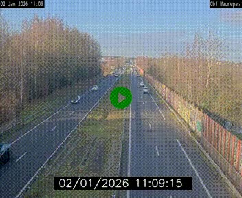 Webcam sur le périphérique de Rennes (N136) à hauteur de Maurepas, au nord de la ville