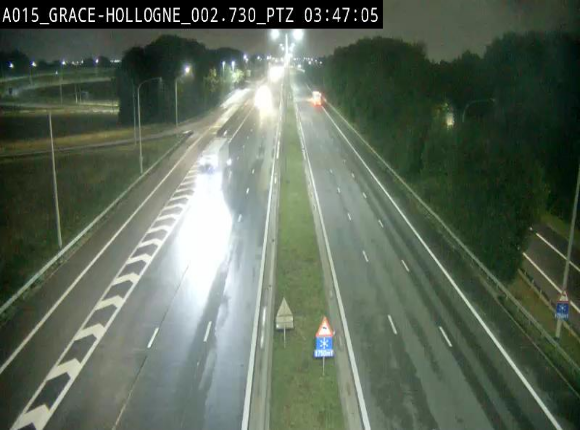 Caméra trafic Belgique - Grâce-Hollogne - E42, jonction avec A604, direction Loncin/Aéroport de Liège -  BK 3.2