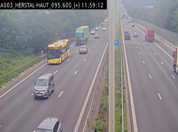 Webcam autoroute Belgique - Herstal - E40 direction Aix-la-Chapelle - BK 97
