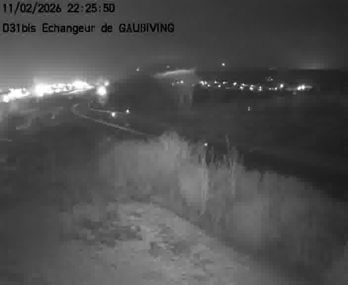 Dispositif d’observation sur D31bis (France) à Gaubiving, en direction de Sarreguemines, offrant une visualisation fiable des conditions de circulation.