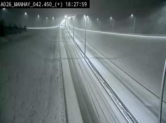 Webcam autoroute A26/E25 à hauteur de Manhay, à la jonction avec la N651 en direction de Luxembourg - BK 42.4