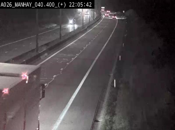 Webcam autoroute A26/E25 à hauteur de Manhay, avant la jonction avec la N651 en direction de Luxembourg - BK 40.4