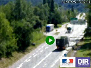 Webcam info trafic à proximité de Vizille sur la N85, au niveau du point de vue du Saut du Moine à Champagnier