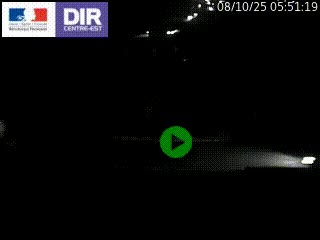 Webcam traffic à Grenoble-sud sur l'autoroute A480. Vue orientée vers l'entrée et la sortie de Grenoble