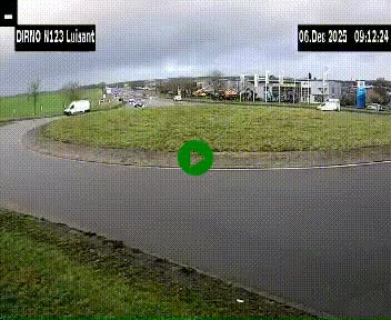 Webcam en périphérie de Chartres sur la N123, à hauteur de Luisant. Vue orientée vers Chartres