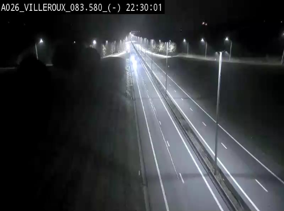 Webcam autoroute A26/E25 à hauteur de Vaux-sur-Sûre, à la jonction avec la N85 en direction de Liège - BK 83.6