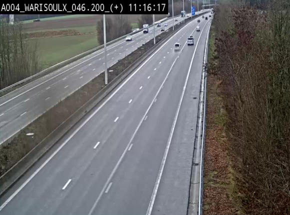 Webcam autoroute Belgique - Warissoulx - E411 - BK 46.2
