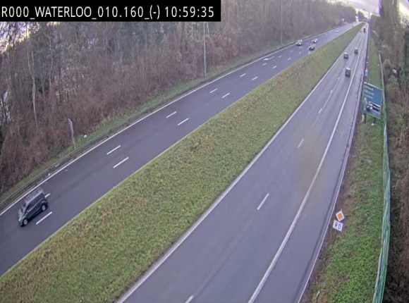 Webcam autoroute Belgique - Waterloo - R0 (ring de Bruxelles) - BK 12.3