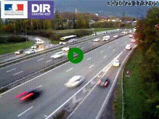 Caméra routière à hauteur de la sortie 15 Chambéry-centre au PK 4,103 en direction d'Albertville
