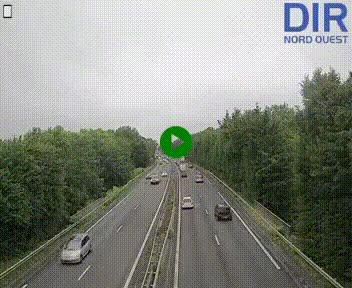 Webcam sur le périphérique de Caen (N814) à l'est de la ville, à Mondeville hauteur de la sortie 2, Presqu'île-Rives de l'Orne, au bout de l'autoroute A13