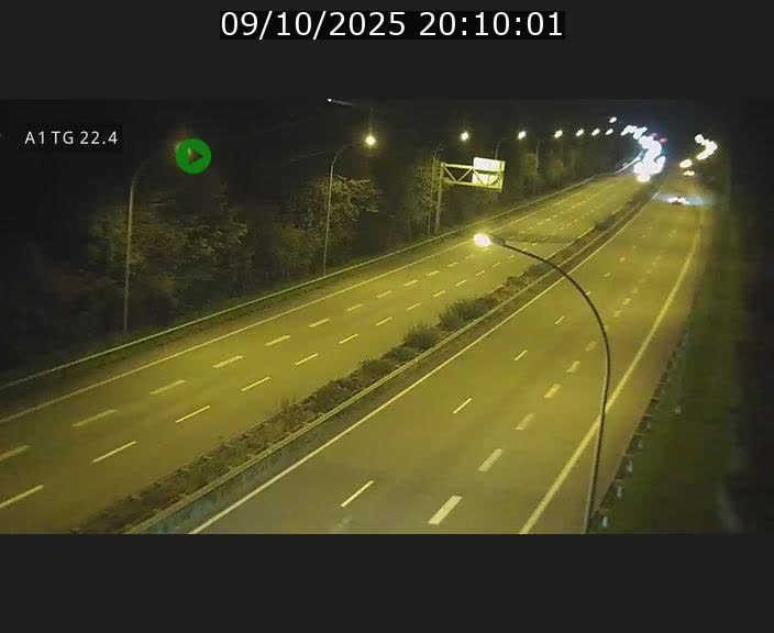 Traffic live webcam Luxembourg Flaxweiler - A1 direction Luxembourg - BK 22.4