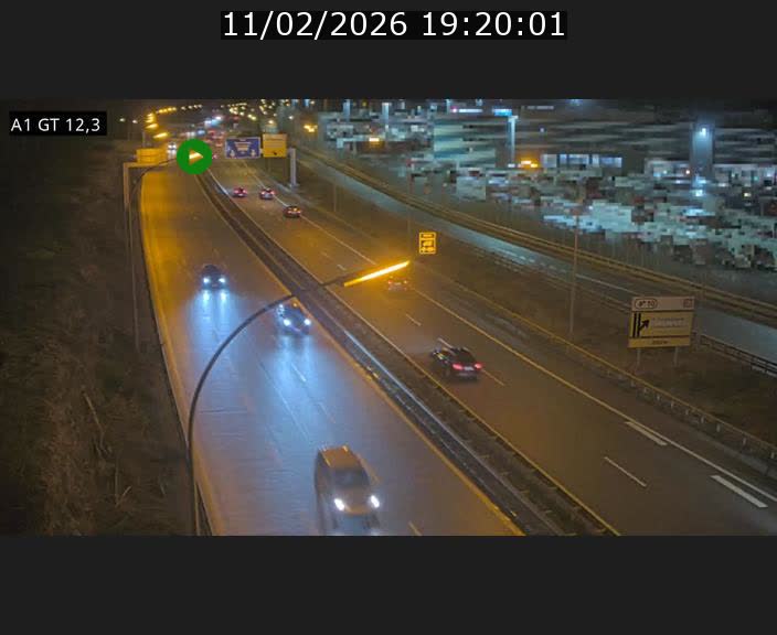 Traffic live webcam Luxembourg Senningerberg - A1 direction Allemagne - BK 12.3