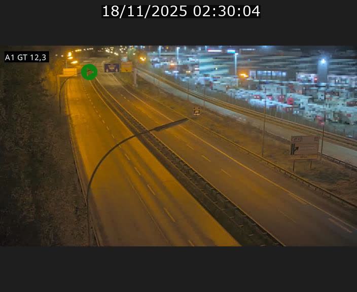 Traffic live webcam Luxembourg Senningerberg - A1 direction Allemagne - BK 12.3
