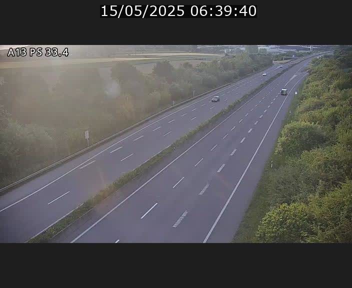 Webcam trafic sur A13 à hauteur de Mondorf-les-Bains en direction d'Altwies
