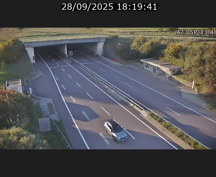 Webcam trafic sur A13 à hauteur d'Altwies en direction de Mondorf-les-bains et en provenance de l'Allemagne